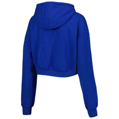 Buffalo Bills The Wild Collective Women's Cropped Pullover Hoodie - Royal sale