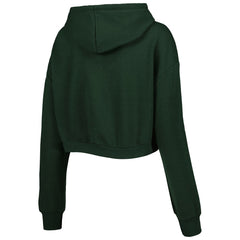 Green Bay Packers The Wild Collective Women's Cropped Pullover Hoodie - Green outlet