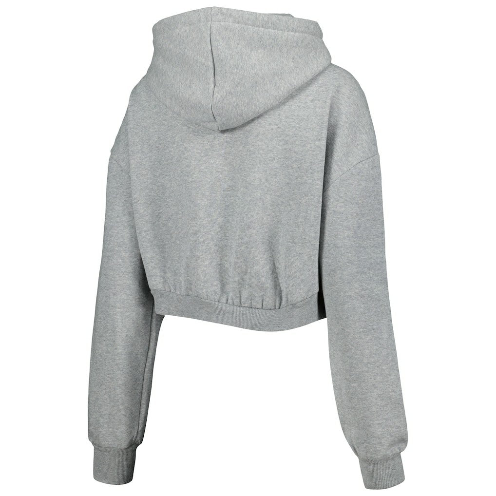 Indianapolis Colts The Wild Collective Women's Cropped Pullover Hoodie - Gray for sale