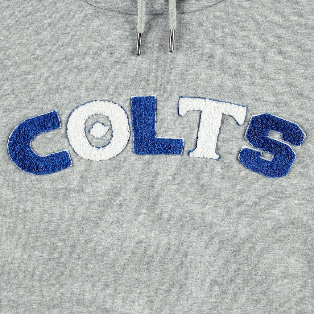 Indianapolis Colts The Wild Collective Women's Cropped Pullover Hoodie - Gray for sale