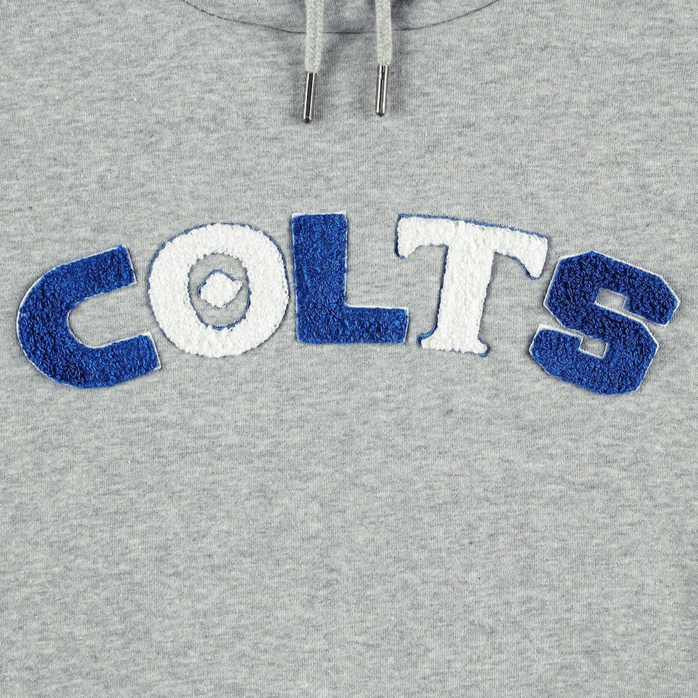 Indianapolis Colts The Wild Collective Women's Cropped Pullover Hoodie - Gray for sale