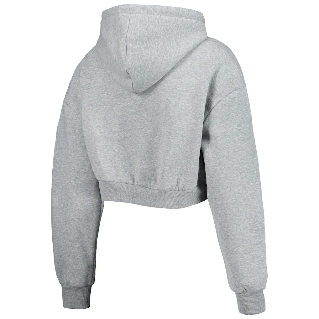 Los Angeles Chargers The Wild Collective Women's Cropped Pullover Hoodie - Gray discount