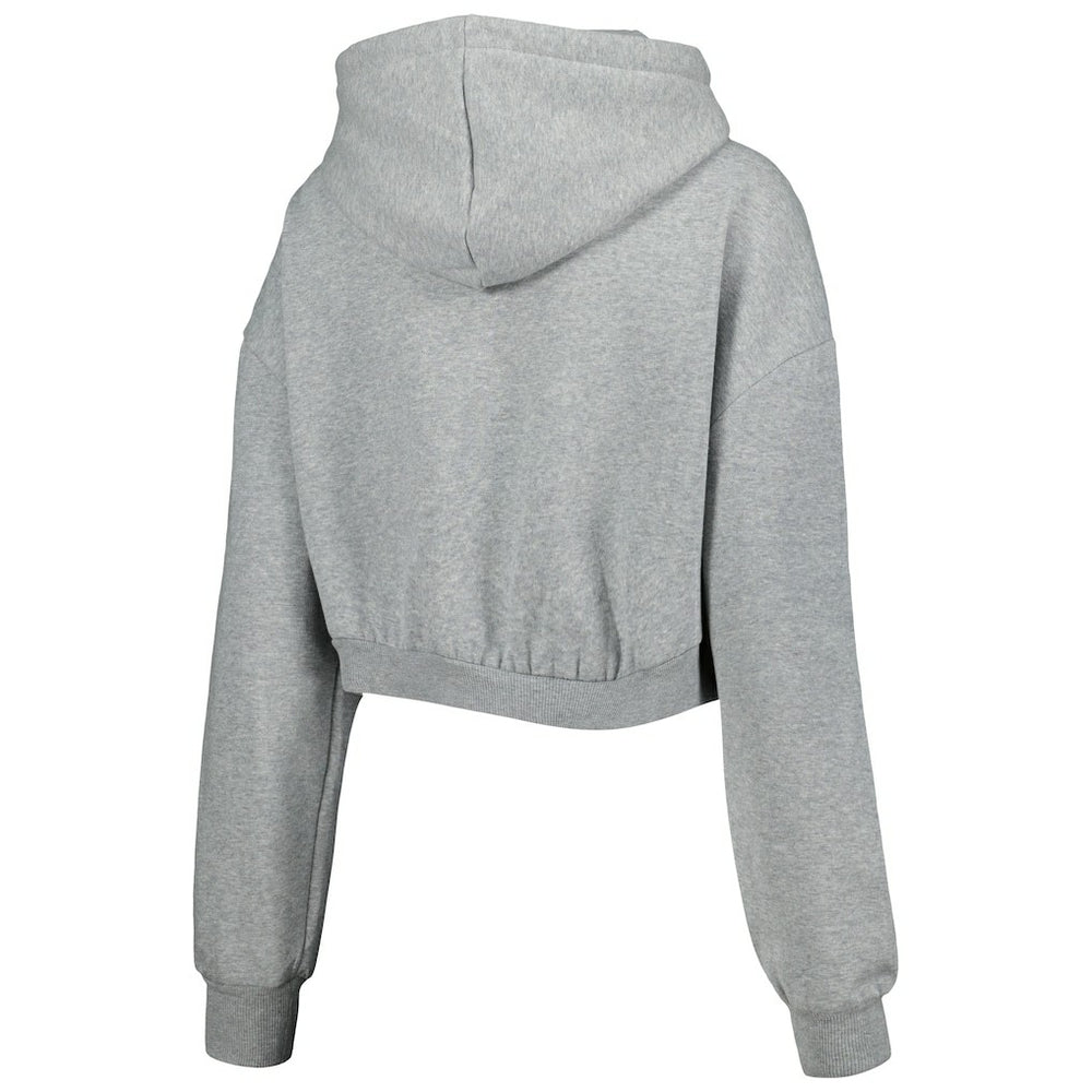 Pittsburgh Steelers The Wild Collective Women's Cropped Pullover Hoodie - Gray outlet