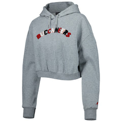 Tampa Bay Buccaneers The Wild Collective Women's Cropped Pullover Hoodie - Gray discount