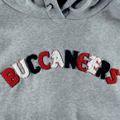 Tampa Bay Buccaneers The Wild Collective Women's Cropped Pullover Hoodie - Gray discount