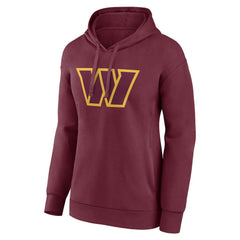 Washington Commanders Women's Team Primary Logo Pullover Hoodie - Burgundy discount