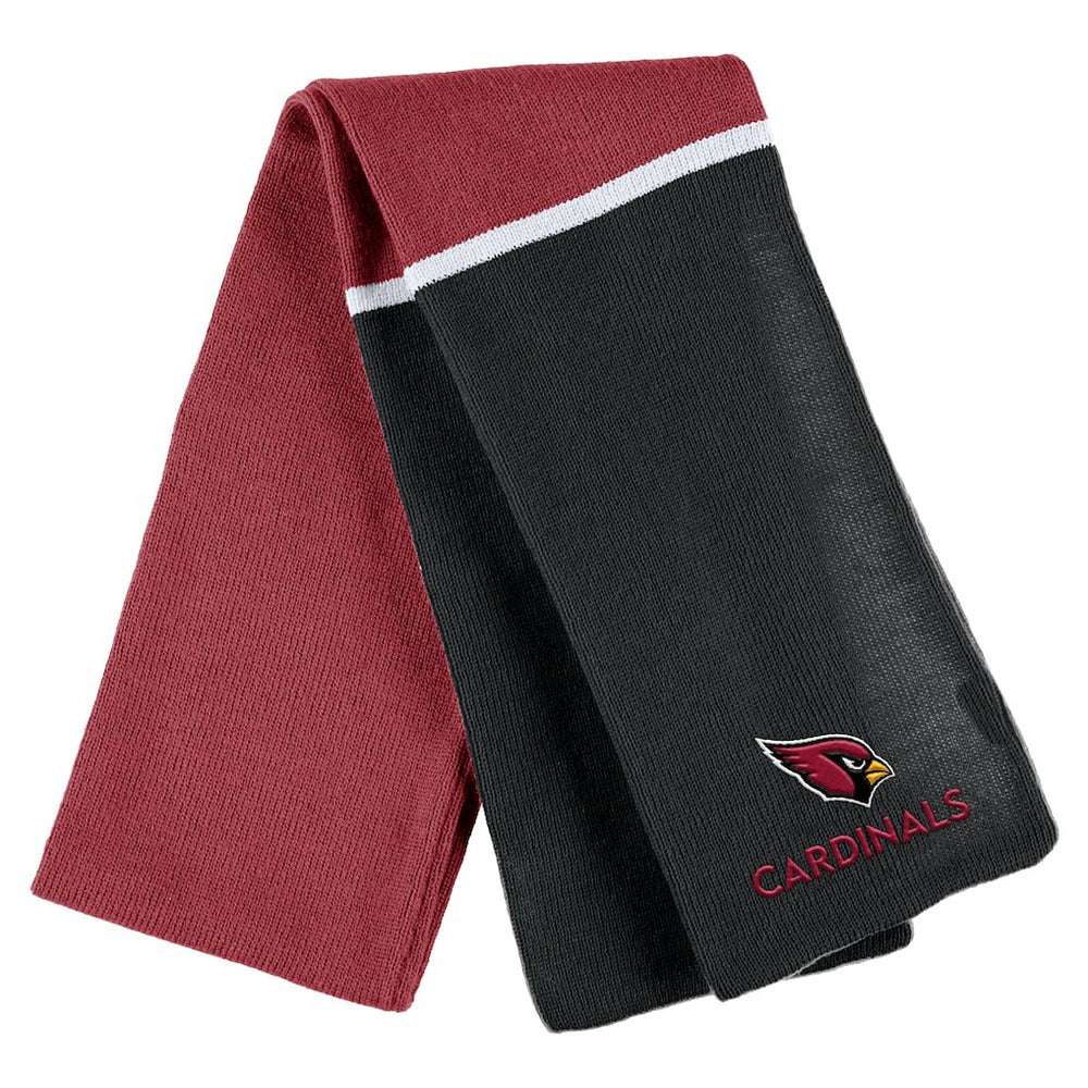 Arizona Cardinals WEAR by Erin Andrews Women's Colorblock Cuffed Knit Hat with Pom and Scarf Set - Cardinal outlet