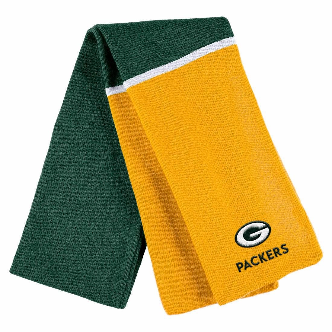 Green Bay Packers WEAR by Erin Andrews Women's Colorblock Cuffed Knit Hat with Pom and Scarf Set - Green on sale