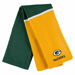 Green Bay Packers WEAR by Erin Andrews Women's Colorblock Cuffed Knit Hat with Pom and Scarf Set - Green on sale