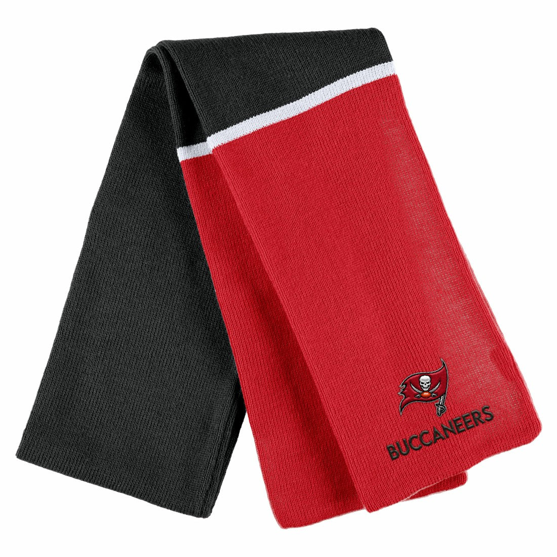 Tampa Bay Buccaneers WEAR by Erin Andrews Women's Colorblock Cuffed Knit Hat with Pom and Scarf Set - Red on sale