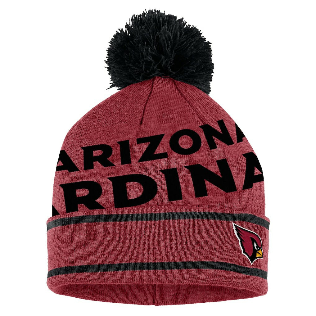 Arizona Cardinals WEAR by Erin Andrews Women's Double Jacquard Cuffed Knit Hat with Pom and Gloves Set - Cardinal outlet