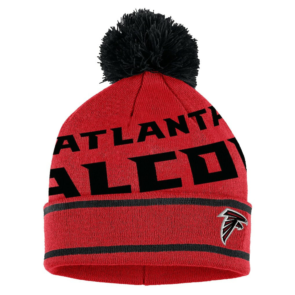 Atlanta Falcons WEAR by Erin Andrews Women's Double Jacquard Cuffed Knit Hat with Pom and Gloves Set - Red sale
