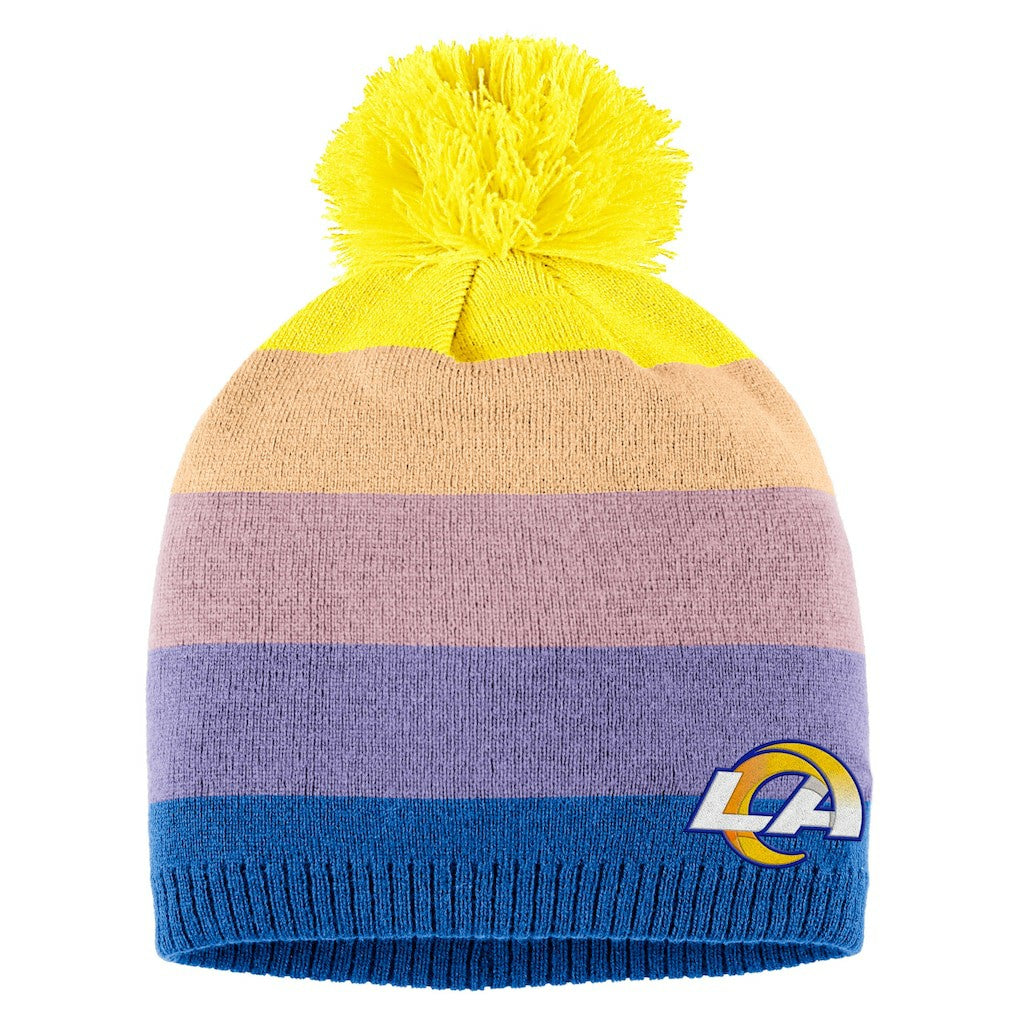 Los Angeles Rams WEAR by Erin Andrews Women's Ombre Pom Knit Hat and Scarf Set - Gold cheap