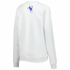 Indianapolis Colts The Wild Collective Women's Cheer V-Neck Fleece Pullover Sweatshirt - White on sale