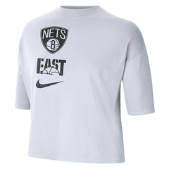 Brooklyn Nets Women's Essential Boxy T-Shirt - White | Nike sale