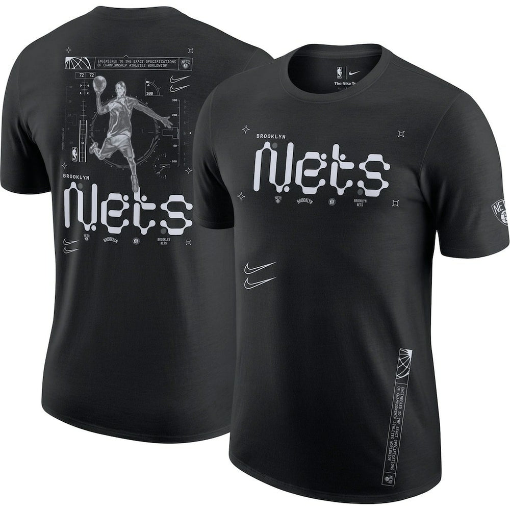 Brooklyn Nets Courtside Air Traffic Control Max90 T-Shirt - Black | Nike online
