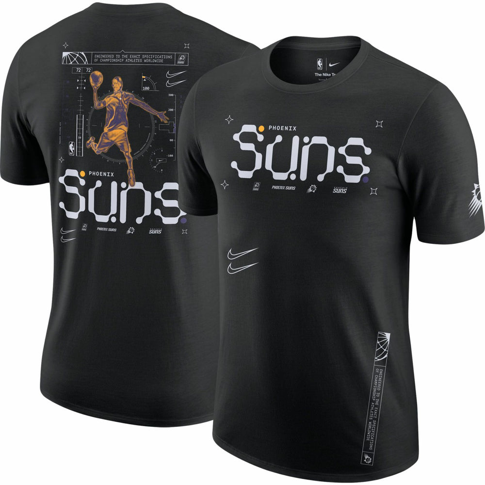 Phoenix Suns Courtside Air Traffic Control Max90 T-Shirt - Black | Nike for sale