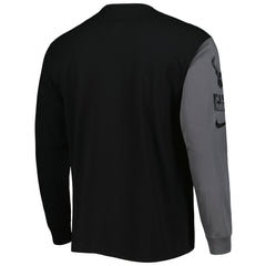 Milwaukee Bucks Courtside Versus Flight MAX90 Long Sleeve T-Shirt - Black | Nike on sale