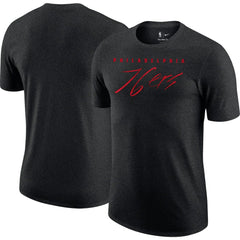 Philadelphia 76ers Courtside Versus Flight Max90 T-Shirt - Heather Black | Nike shop
