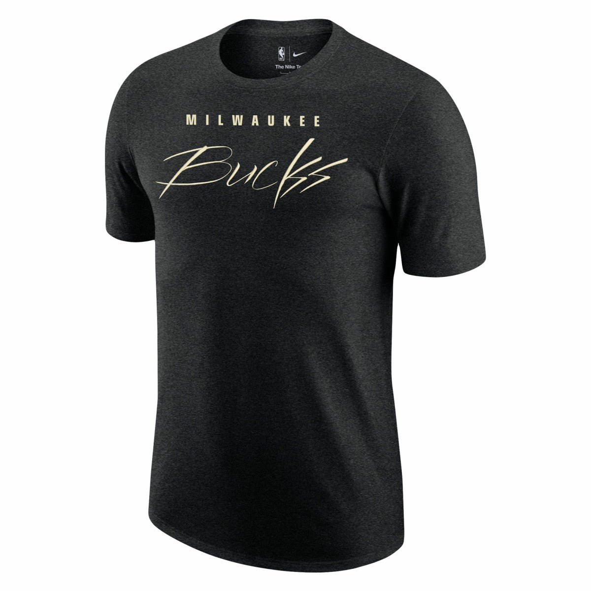 Milwaukee Bucks Courtside Versus Flight Max90 T-Shirt - Heather Black | Nike outlet