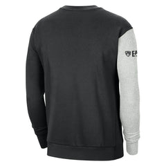 Brooklyn Nets Courtside Versus Force & Flight Pullover Sweatshirt - Black/Heather Gray | Nike sale