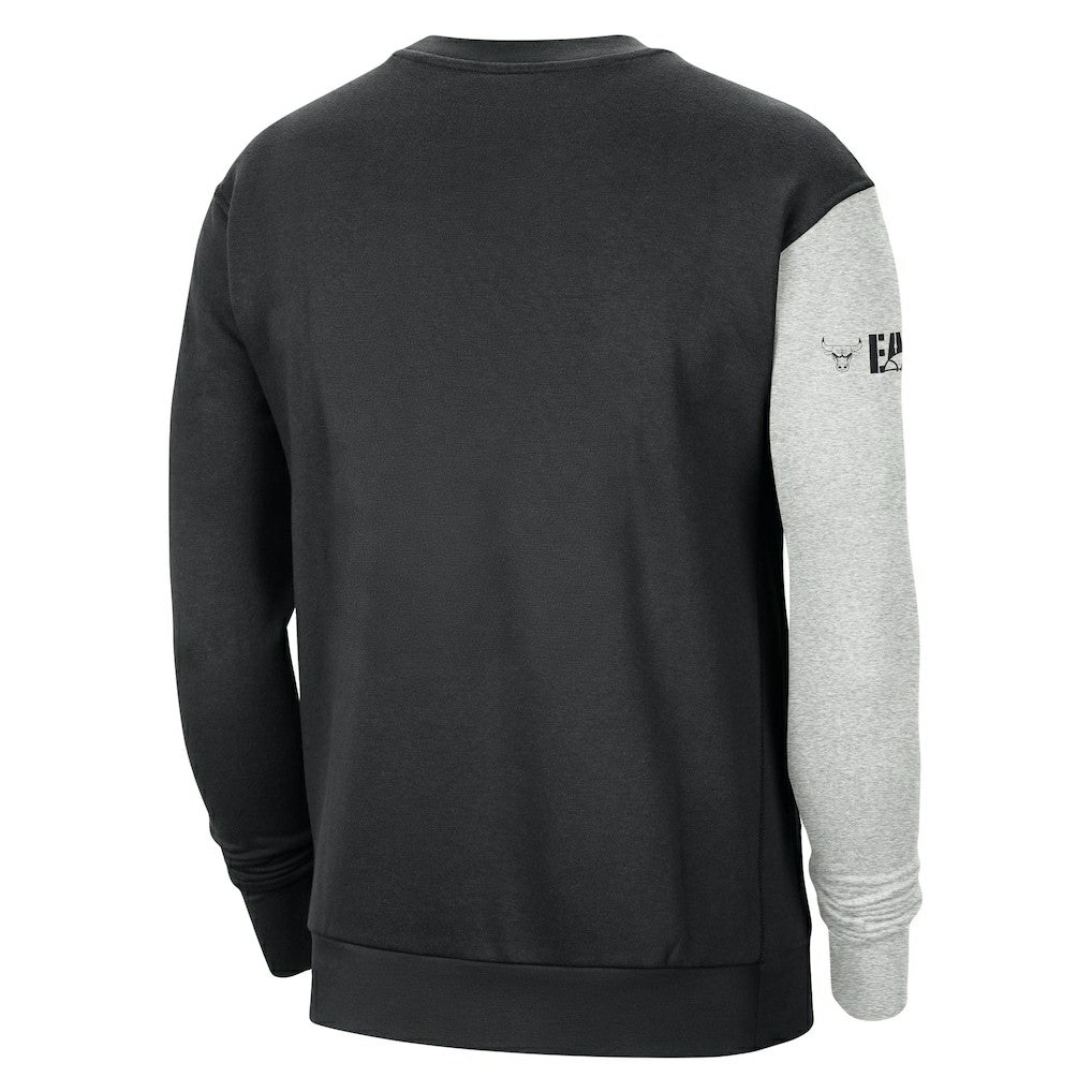 Chicago Bulls Courtside Versus Force & Flight Pullover Sweatshirt sale - Black/Heather Gray | Nike discount
