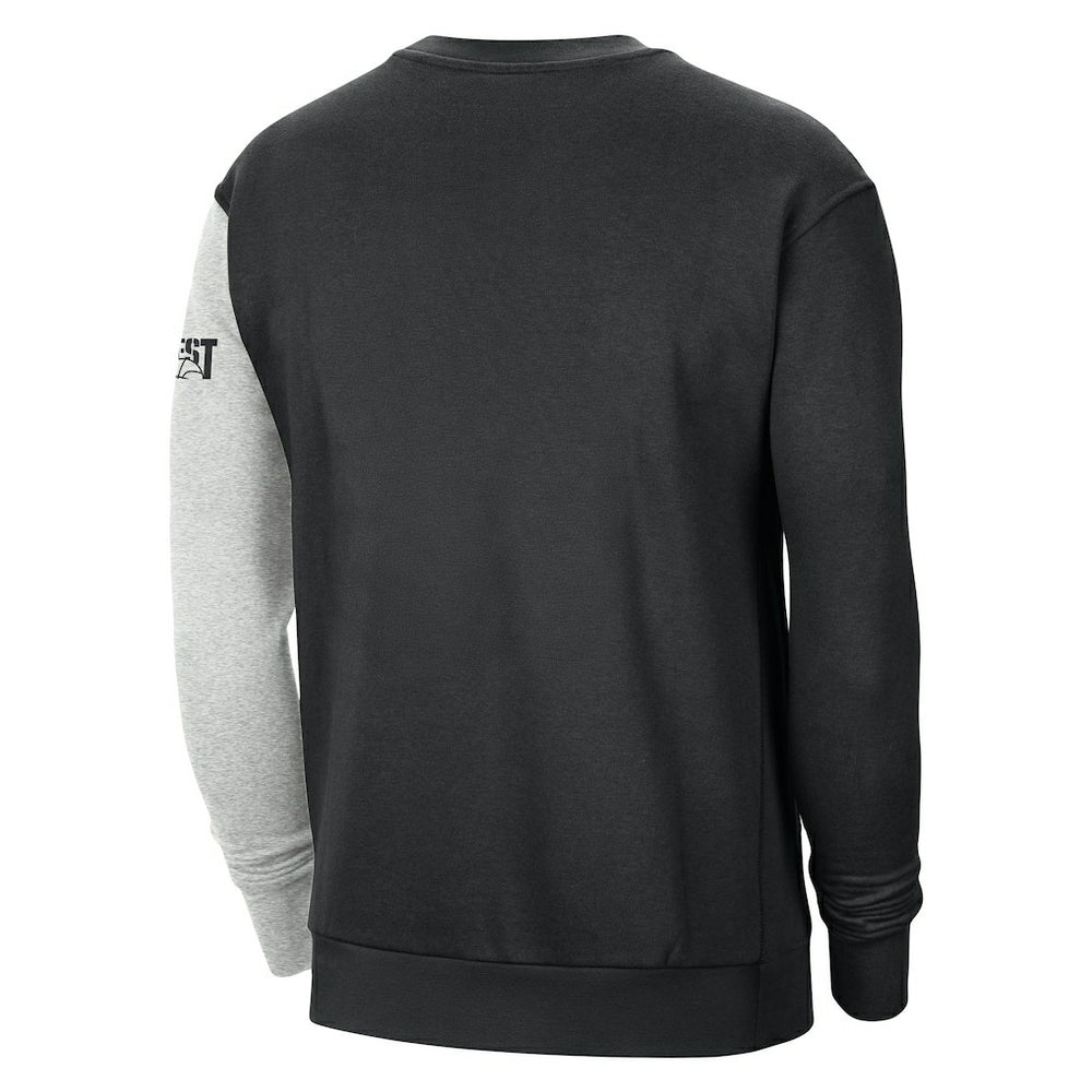 Golden State Warriors Courtside Versus Force & Flight Pullover Sweatshirt sale - Black/Heather Gray | Nike shop