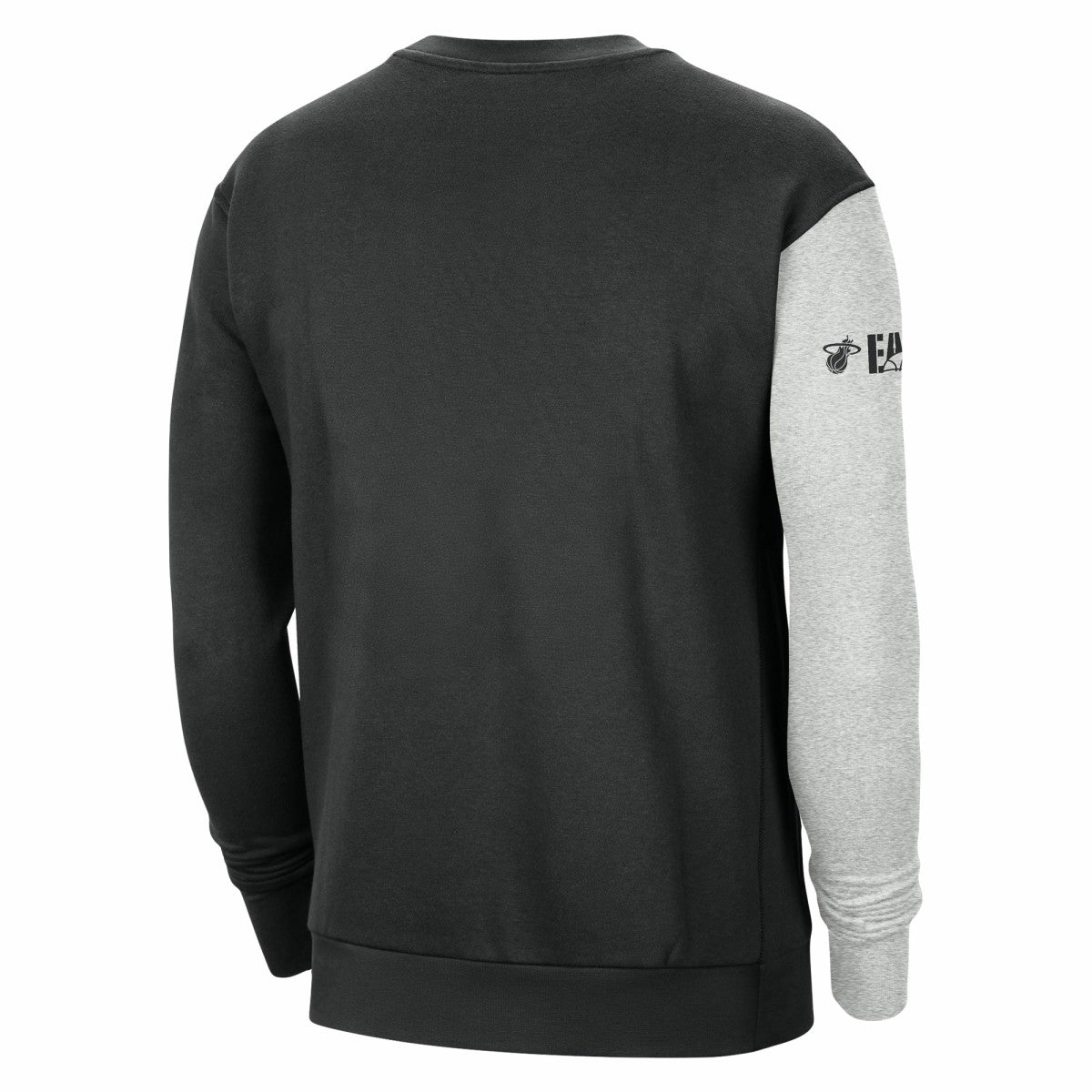 Miami Heat Courtside Versus Force & Flight Pullover Sweatshirt - Black/Heather Gray | Nike outlet