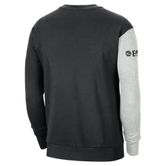 Philadelphia 76ers Courtside Versus Force & Flight Pullover Sweatshirt - Black/Heather Gray | Nike for sale