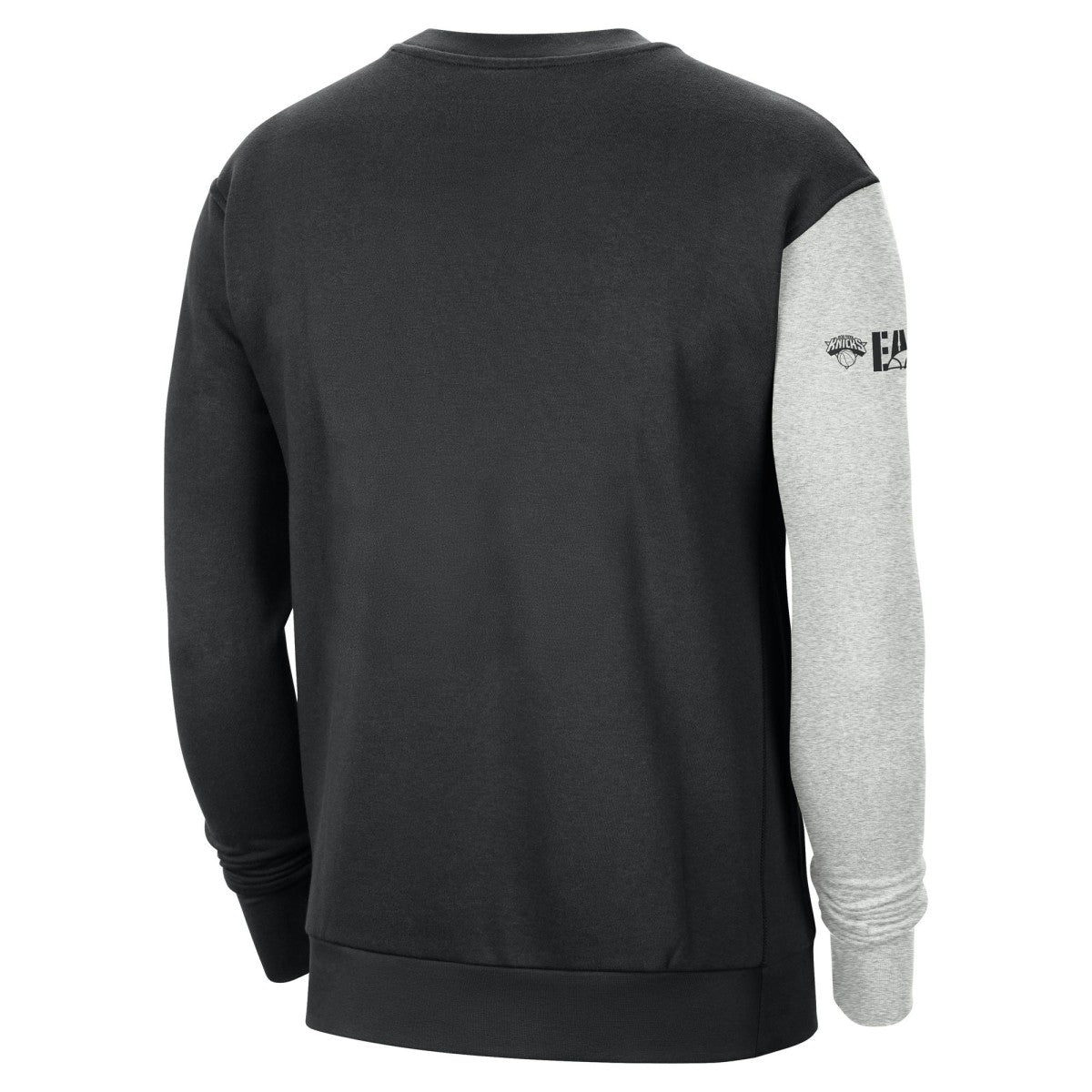 New York Knicks Courtside Versus Force & Flight Pullover Sweatshirt - Black/Heather Gray | Nike shop