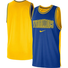 Golden State Warriors Courtside Versus Force Split DNA Performance Mesh Tank Top sale - Royal/Gold | Nike sale