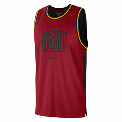 Miami Heat Courtside Versus Force Split DNA Performance Mesh Tank Top - Red/Black | Nike outlet