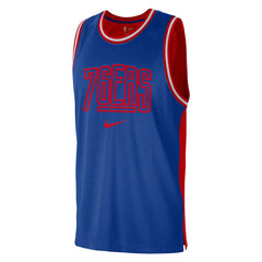 Philadelphia 76ers Courtside Versus Force Split DNA Performance Mesh Tank Top sale - Royal/Red | Nike online