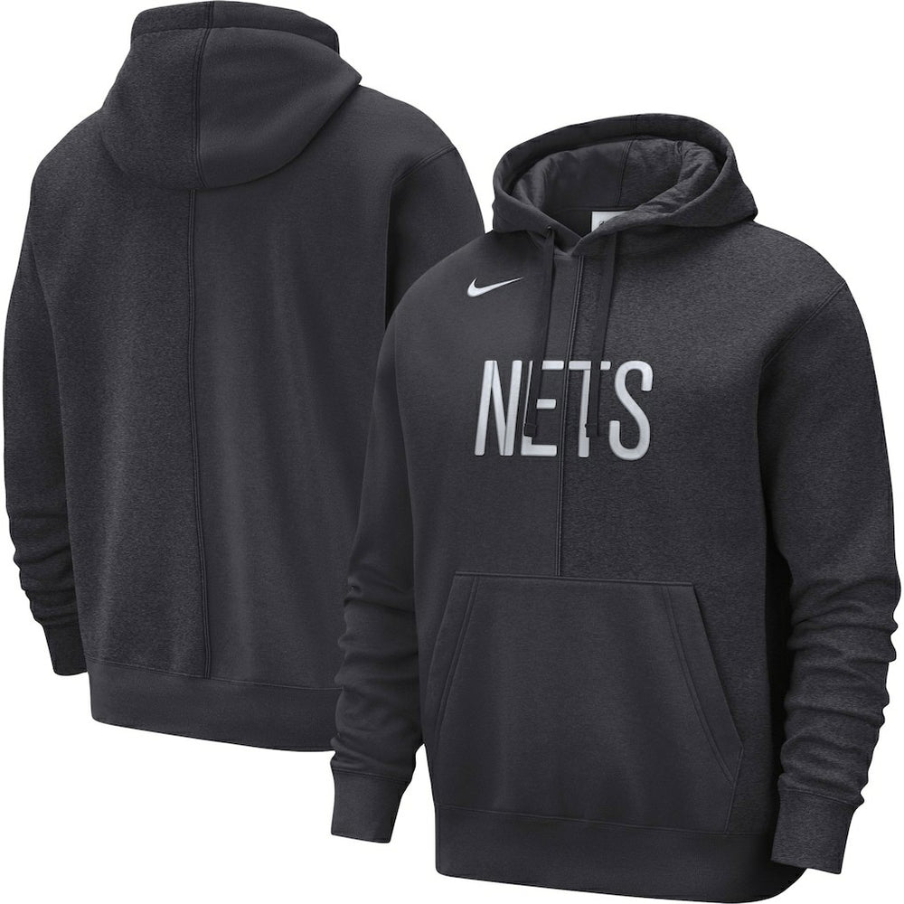 Brooklyn Nets Courtside Versus Stitch Split Pullover Hoodie - Anthracite | Nike discount