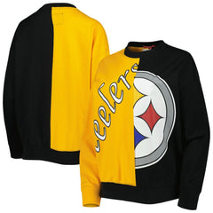 Pittsburgh Steelers Women's Big Face Pullover Sweatshirt - Black/Gold for sale