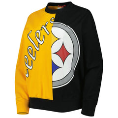 Pittsburgh Steelers Women's Big Face Pullover Sweatshirt - Black/Gold for sale