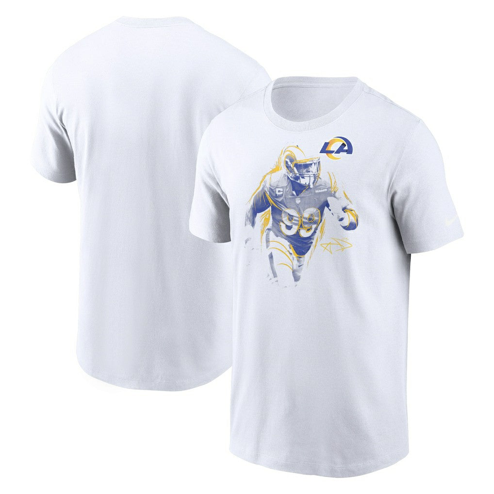 Aaron Donald Los Angeles Rams Player Graphic T-Shirt - White | Nike cheap