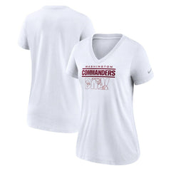 Washington Commanders Women's Hometown Collection Tri-Blend V-Neck T-Shirt - White | Nike cheap