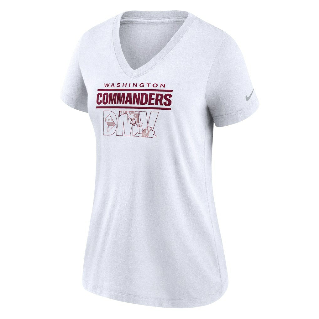Washington Commanders Women's Hometown Collection Tri-Blend V-Neck T-Shirt - White | Nike cheap