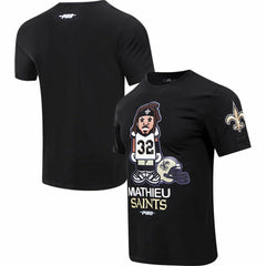 Tyrann Mathieu New Orleans Saints Pro Standard Player Avatar Graphic T-Shirt - Black discount
