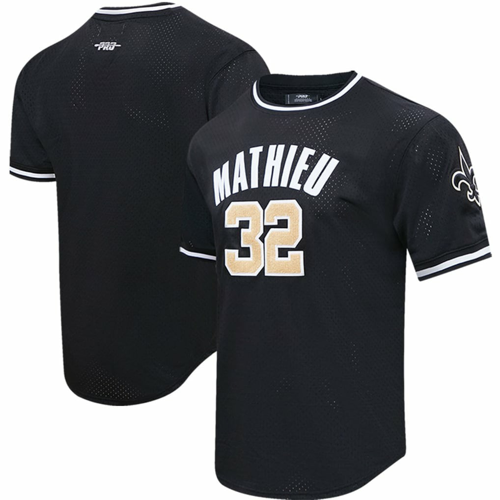 Tyrann Mathieu New Orleans Saints Pro Standard Mesh Player Name & Number Top - Black online