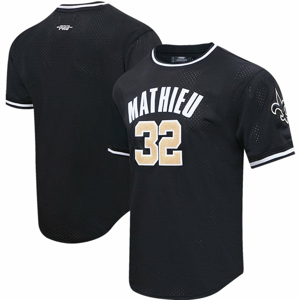 Tyrann Mathieu New Orleans Saints Pro Standard Mesh Player Name & Number Top - Black online