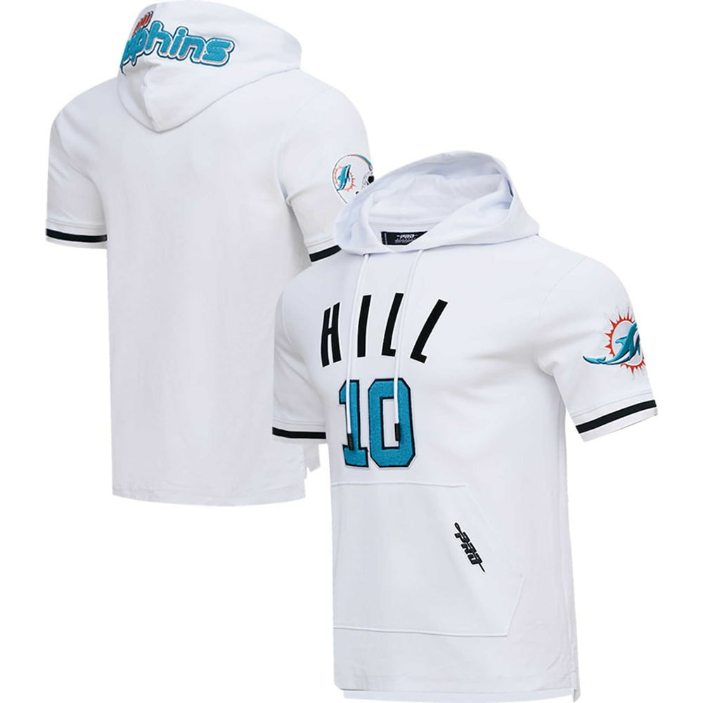 Tyreek Hill Miami Dolphins Pro Standard Player Name & Number Hoodie T-Shirt - White on sale