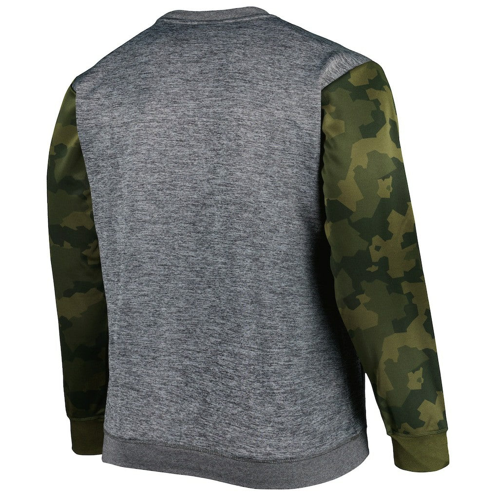 Philadelphia 76ers Big & Tall Camo Stitched Sweatshirt - Heather Charcoal | Fanatics outlet