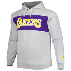 Los Angeles Lakers Big & Tall Wordmark Pullover Hoodie - Heather Gray | Fanatics online