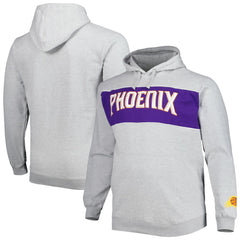 Phoenix Suns Big & Tall Wordmark Pullover Hoodie - Heather Gray | Fanatics shop