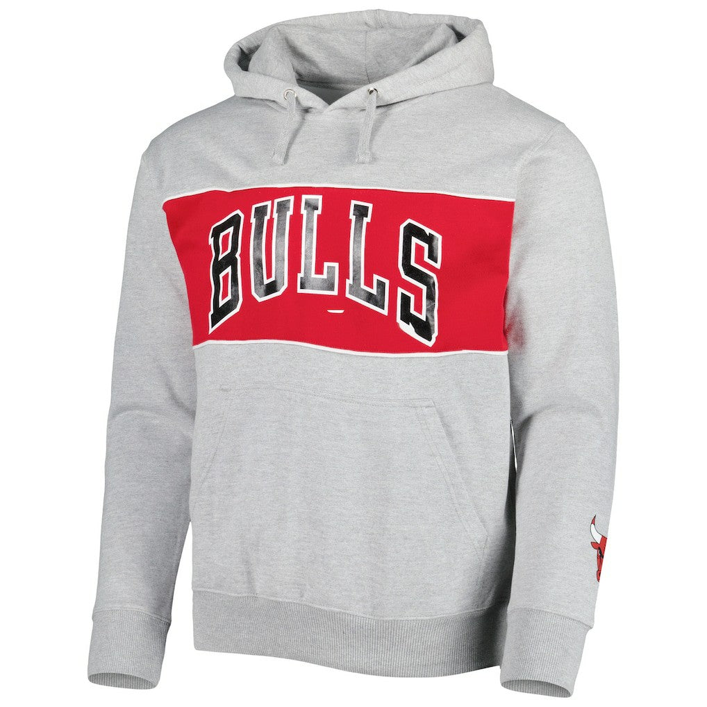 Chicago Bulls Wordmark French Terry Pullover Hoodie - Heather Gray | Fanatics outlet
