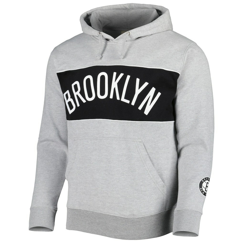 Brooklyn Nets Wordmark French Terry Pullover Hoodie - Heather Gray | Fanatics discount
