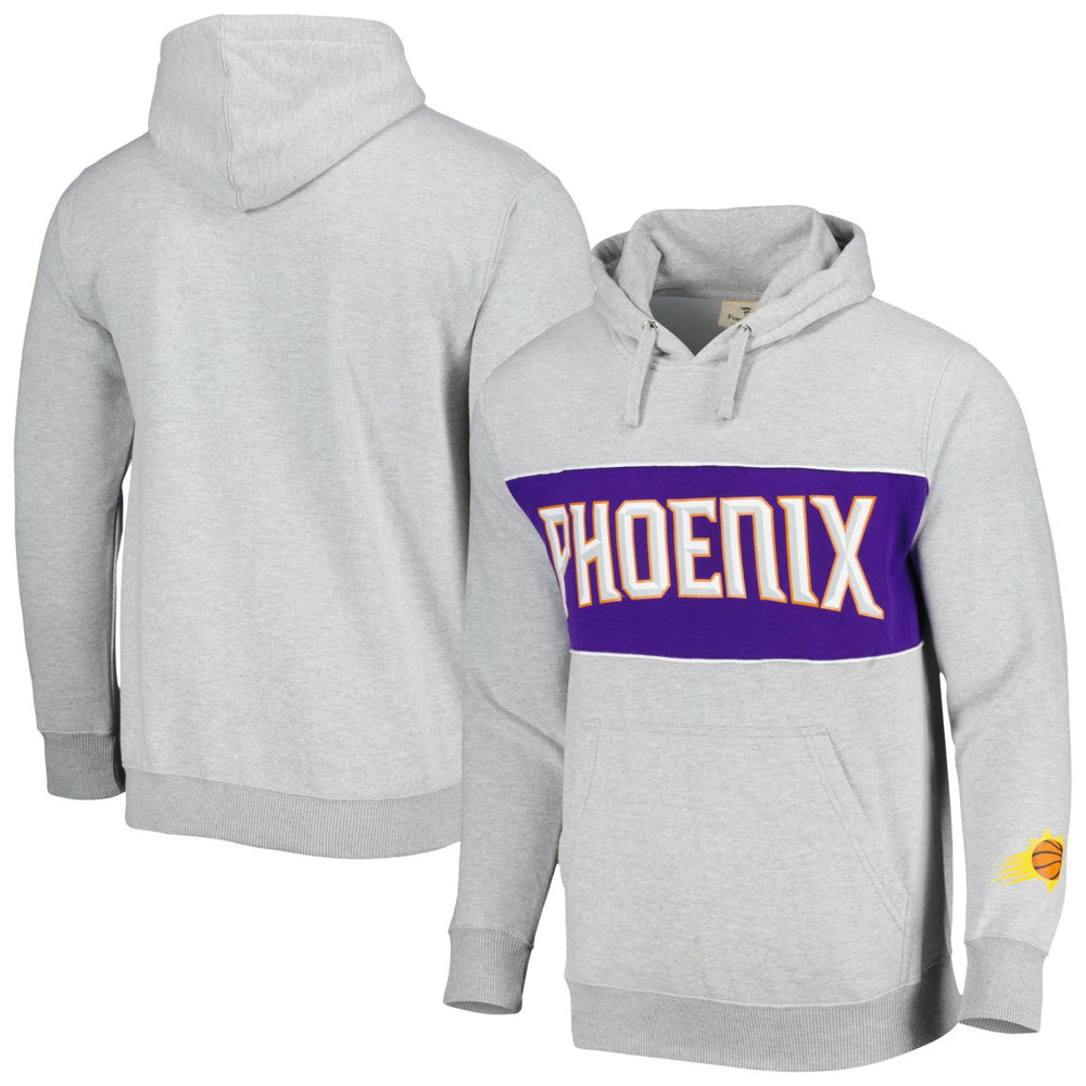 Phoenix Suns Wordmark French Terry Pullover Hoodie - Heather Gray | Fanatics on sale