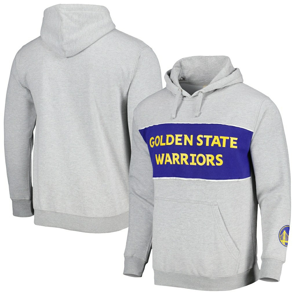Golden State Warriors Wordmark French Terry Pullover Hoodie sale - Heather Gray | Fanatics cheap